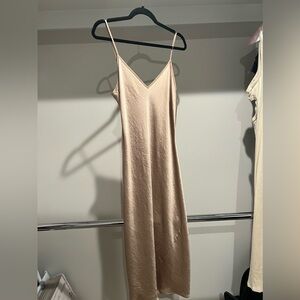 Aritzia Wilfred Satin Midi Dress